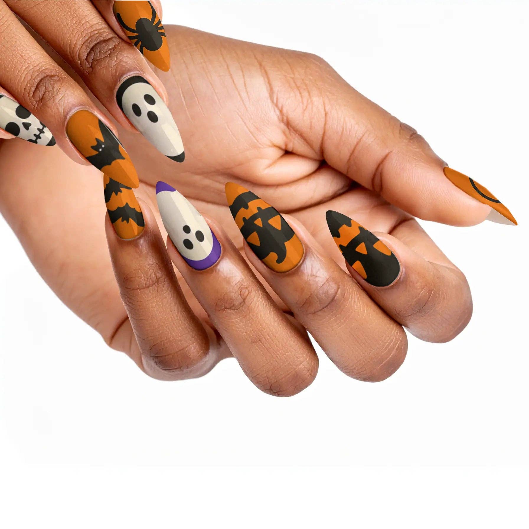 FYNE BODY - Wholesale Press-on/fake nails - Pumpkin Patch Glam Halloween Press-On Nails51