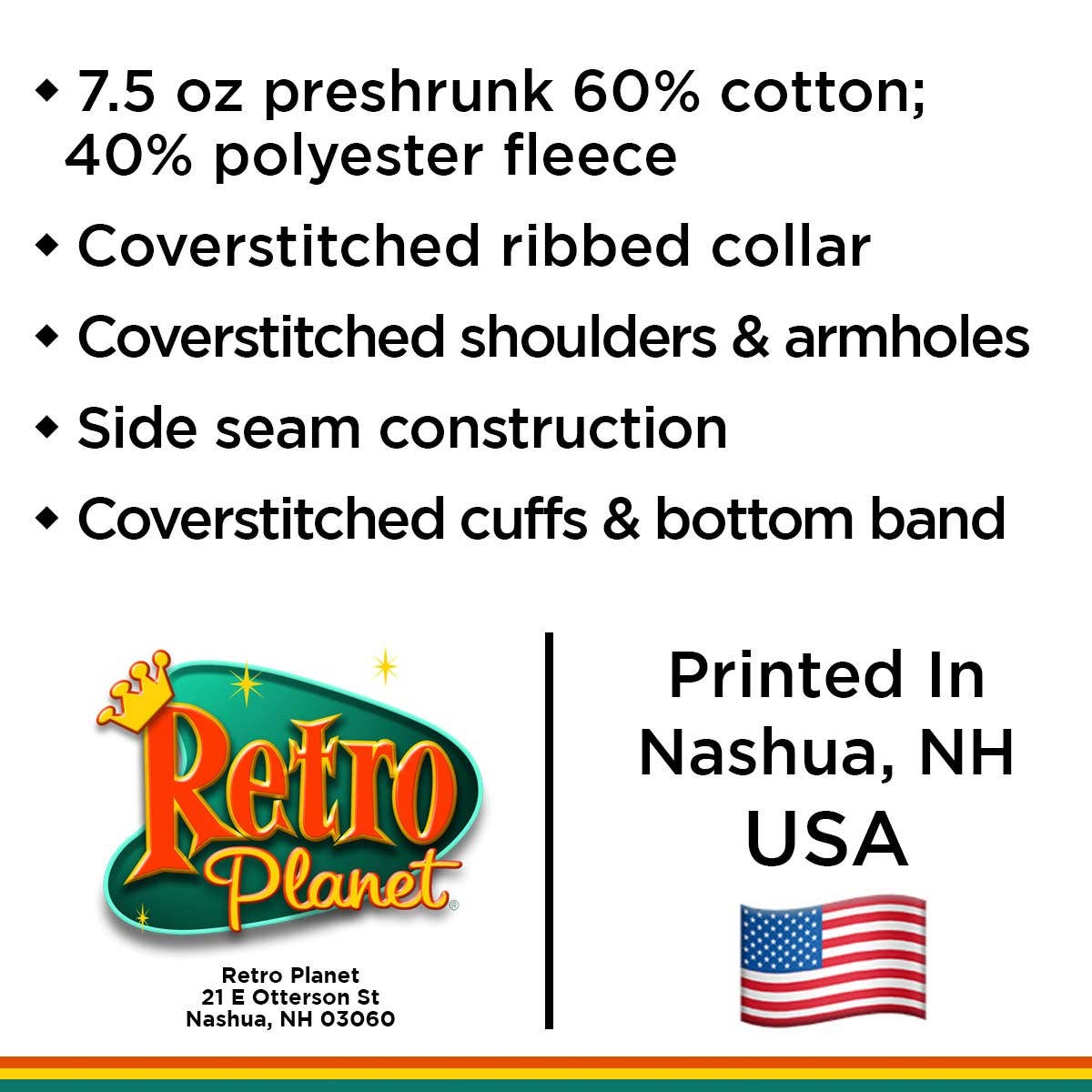 RetroPlanet – wholesale Sweatshirt - Kids – Vermont Whimsical Animals Toddler Unisex Sweatshirt 2T-5/65