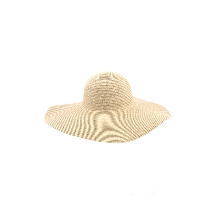 anbfashion - Wholesale Straw Hat - Women's - SOLID FLOPPY STRAW HAT 1162