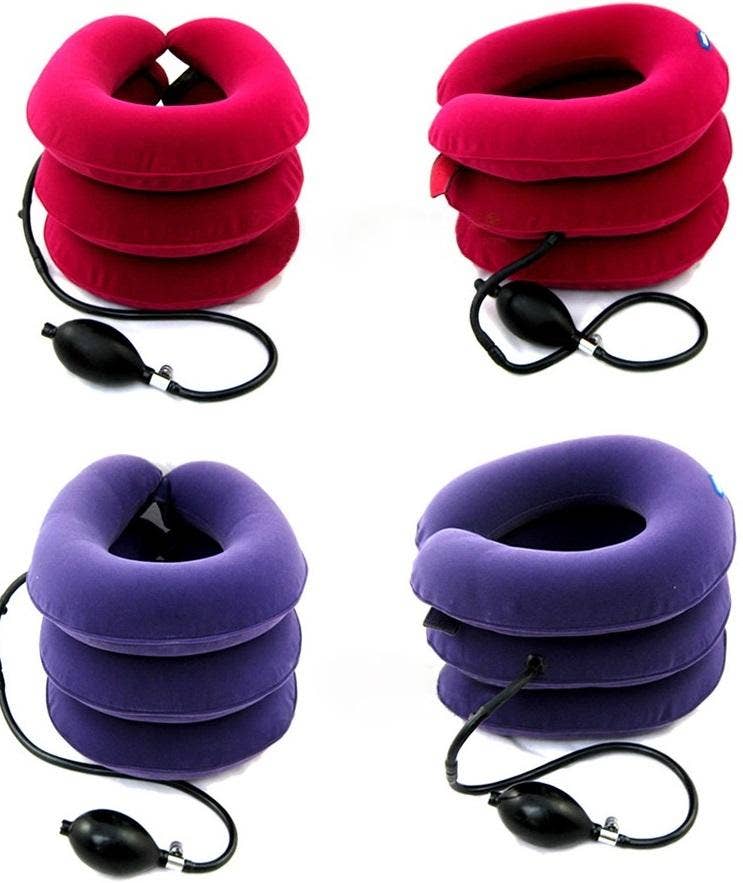 Mix Match Colors Adjustable Neck Traction Device for Instant Neck Pain Relief for wholesale on Faire0