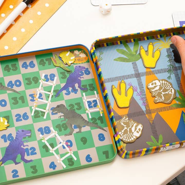 Floss and Rock - Wholesale Magnet - Kids & Baby - Magnetic Fun & Games Tin - Dinosaur2