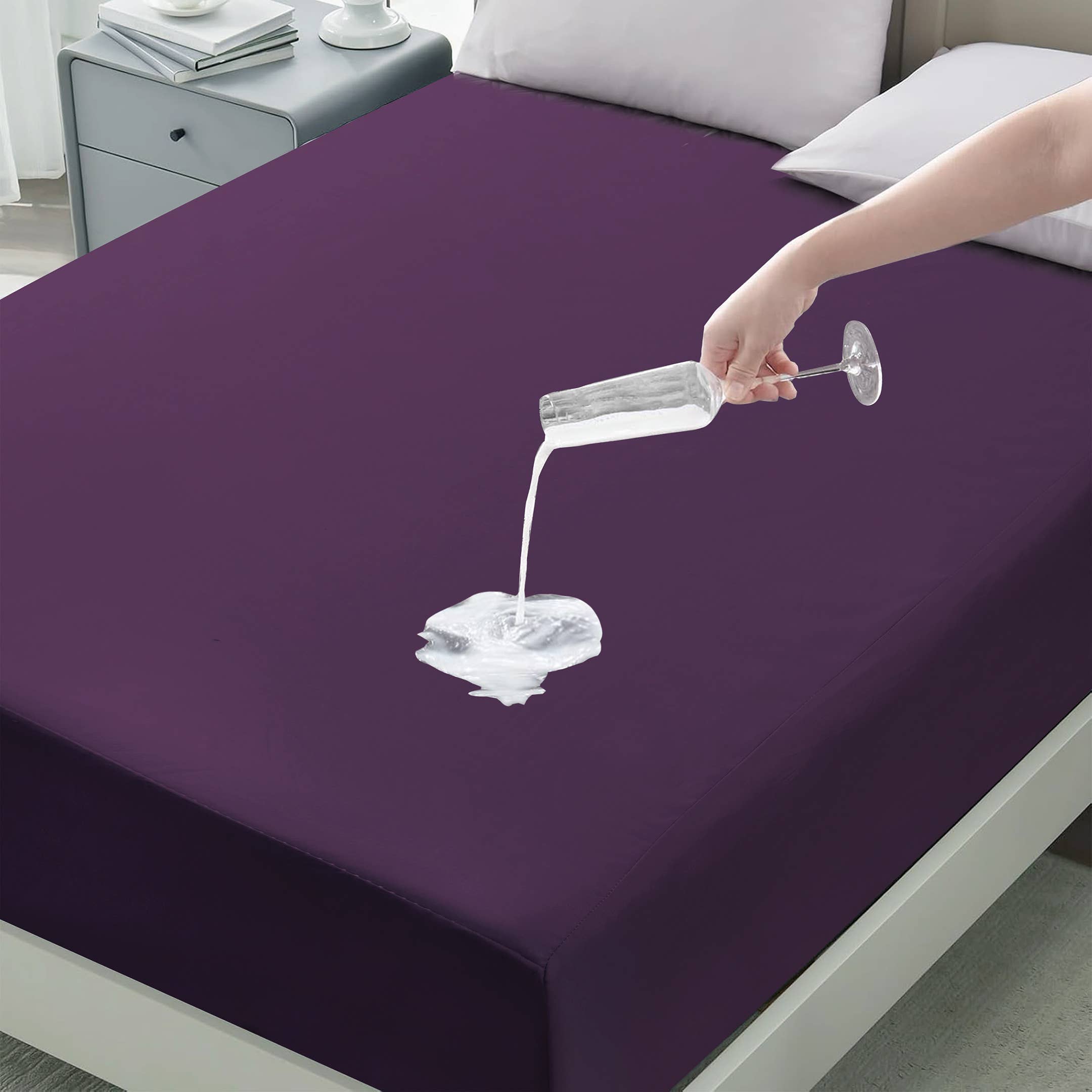 Cotton Passion – wholesale Fitted sheets – Fitted Sheet Waterproof Deep Pocket 30'Bed Sheet Ultra Soft 28