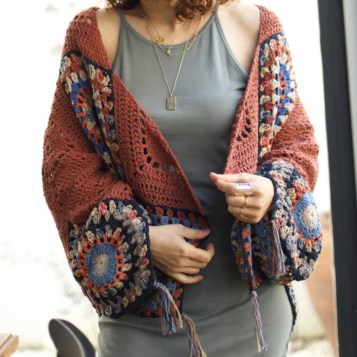miglo - Wholesale Cardigan - Women's - Cardigan, Bohemian, Hippie, Woman, Terracotta, Khaki, Cool,