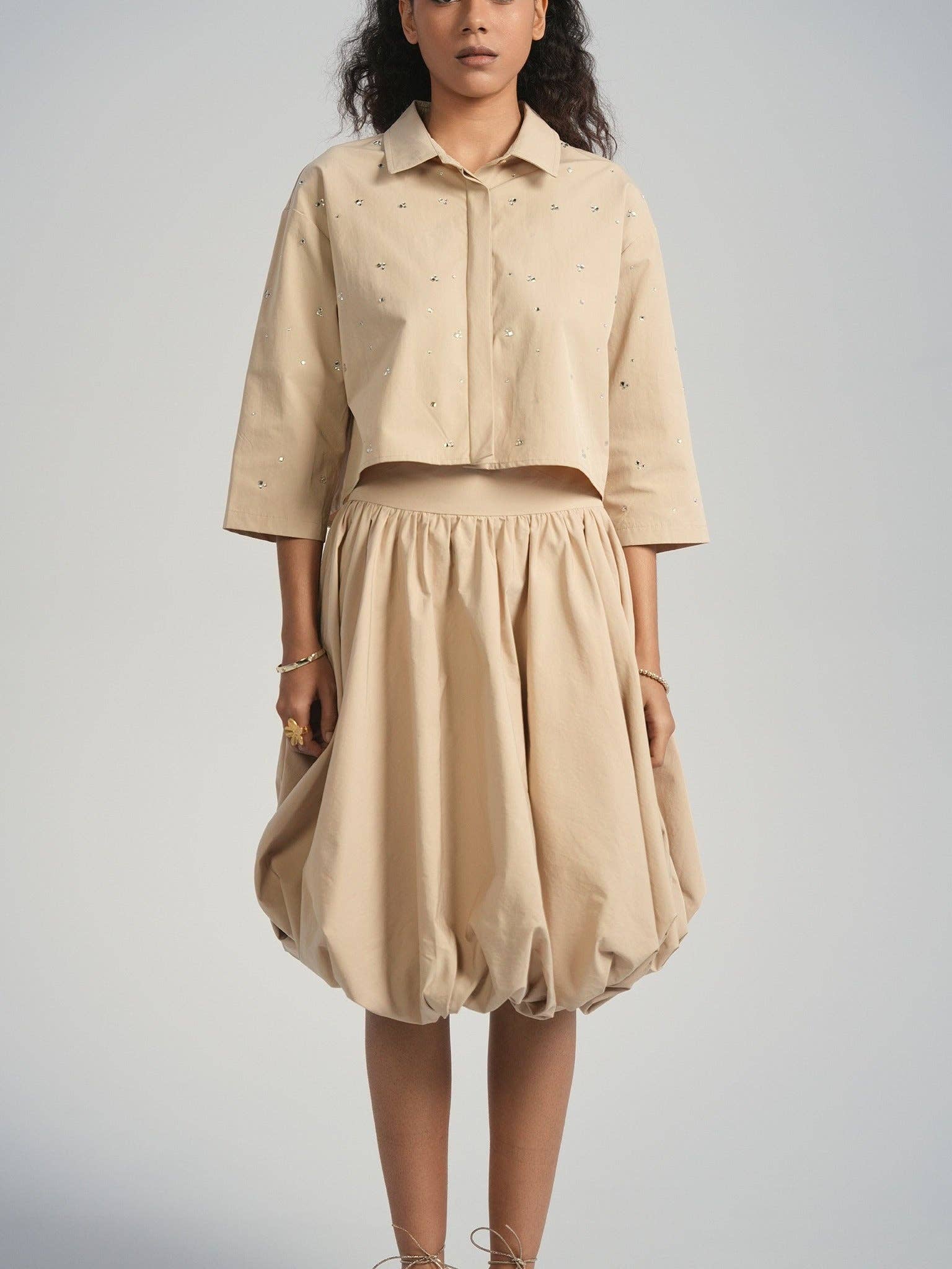 Aleeza Paris – wholesale Top & skirt set – Women's – Bubble Set Shirt6