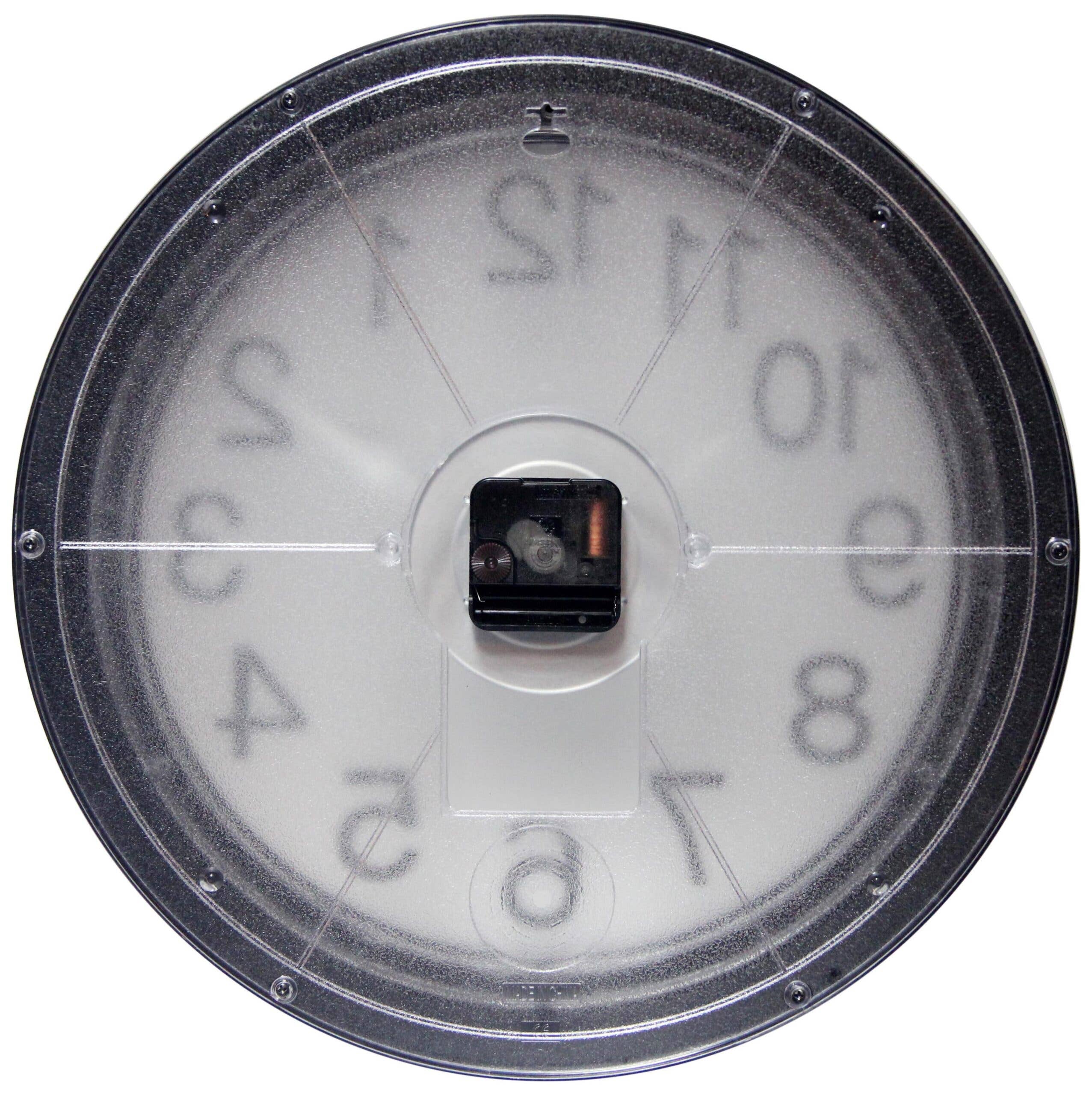 Infinity Instruments - Wholesale Wall Clock - Modern/Contemporary Round Black Wall Clock 15 Inch1