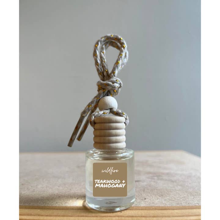 Wildfire LLC - Wholesale Car Freshener - Unisex - Hanging Car Air Freshener - Teakwood + Mahogany - Fall1