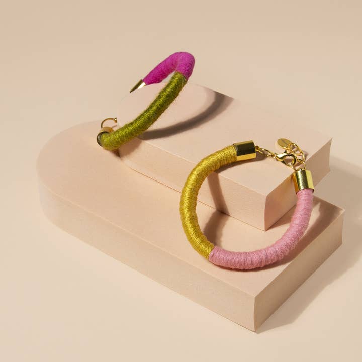 Colour block bracelet bangle for wholesale by Knottinger