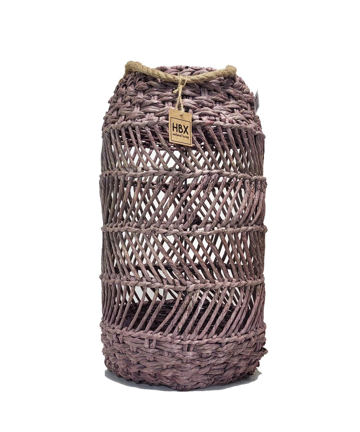 NHP International - Venta al por mayor Faroles - Faroles Deia de ratán morado HBX 50 cm0