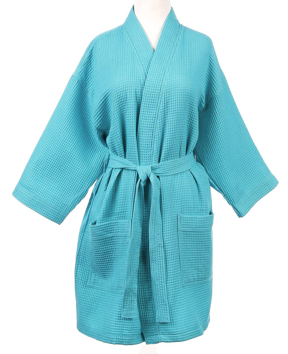 Kaleidoscope Accessories - Wholesale Robe - Women's - Short Waffle Weave Robe3
