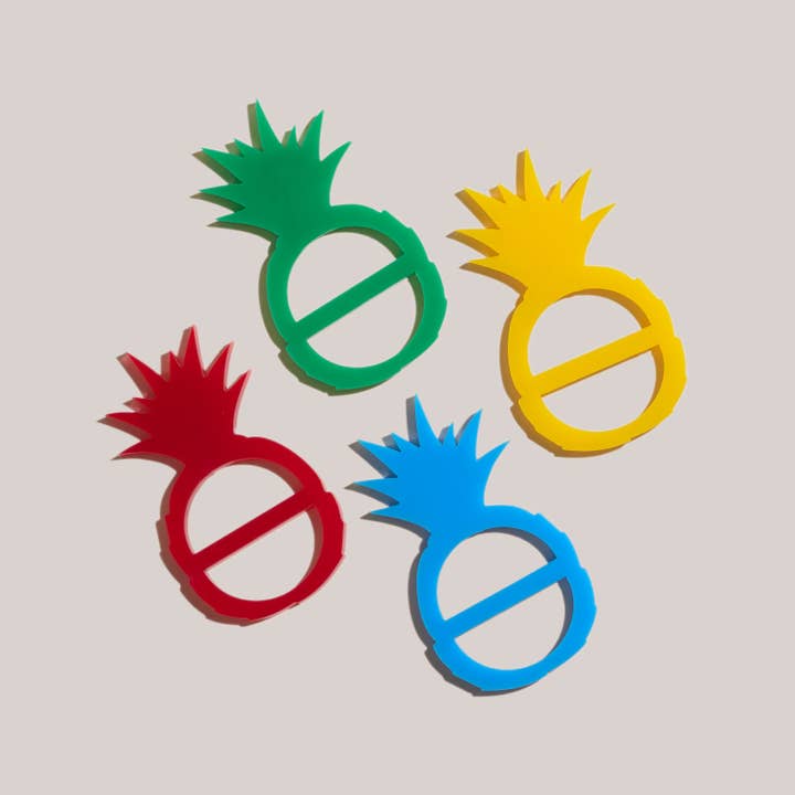 Ananas-Serviettenringe | Set mit 4 Stück für den Großhandel von ATELIER SAUCIER