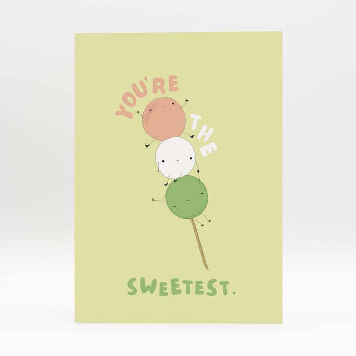 Biglietto pieghevole Dango "Sei il più dolce" per la vendita all'ingrosso da parte di reisundpapier