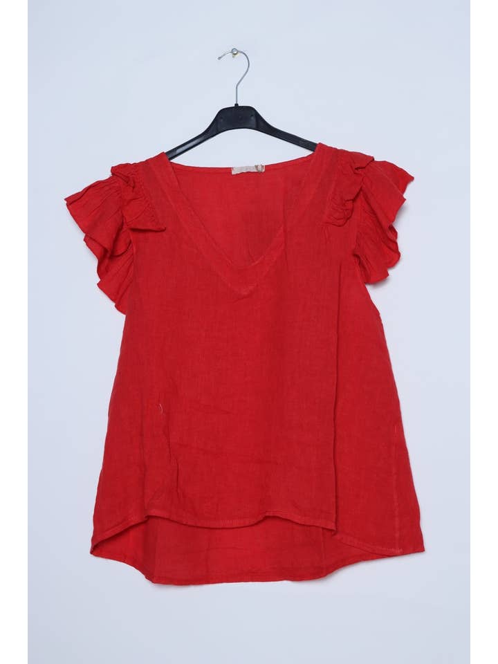 LÉA & LUC - Wholesale Blouse - Women's - 100% Linen Blouse REF. 1201934