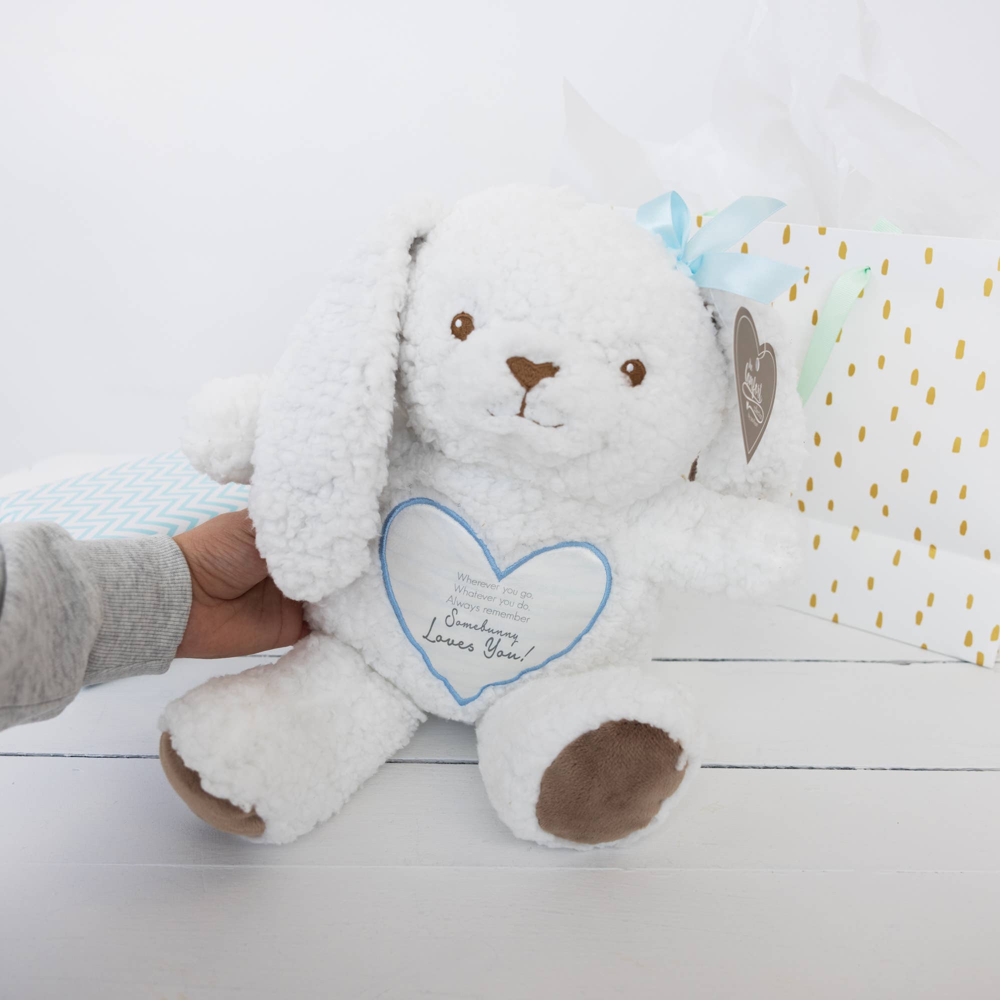Pavilion - Vendita all'ingrosso Peluche - Bambini e neonati - Peluche Somebunny blu - Coniglietto di peluche da 24,5 cm3