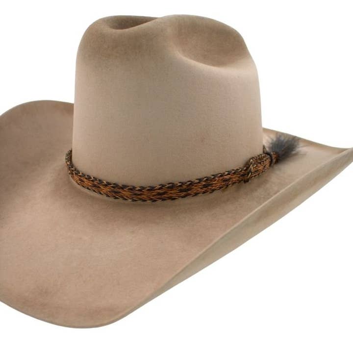 Willow Lane Hat Co. - Wholesale Hat Accessory - Women's - Horsehair Braided Single Tassel Hat Band - Sundown