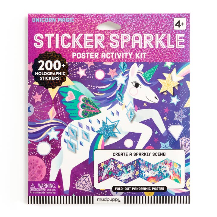 Chronicle Books - Wholesale Sticker - Kids & Baby - Unicorn Magic Sticker Sparkle Poster Activity Kit