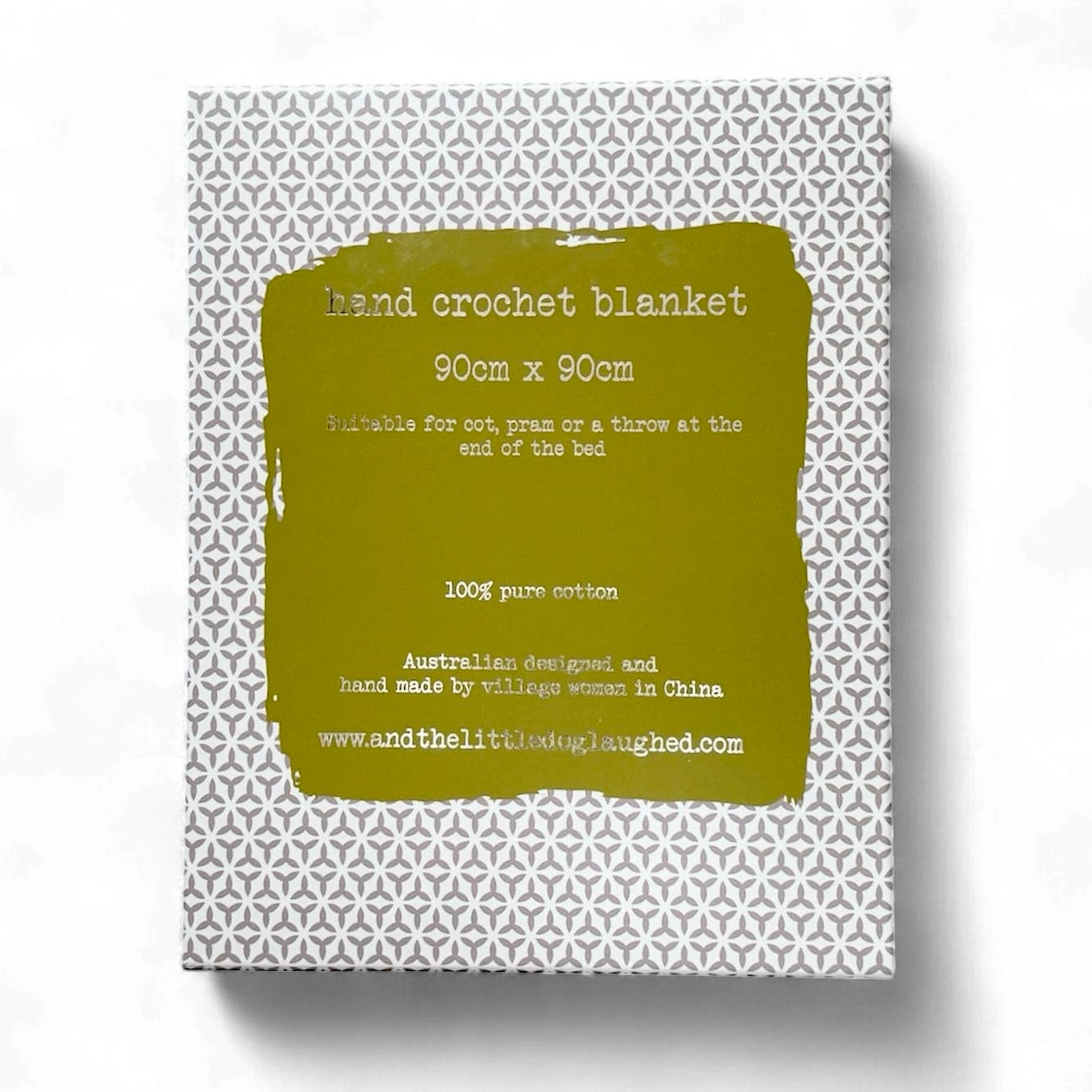 and the little dog laughed - Wholesale Bedding blanket – Kids & Baby - Hand Crochet Grey and Cream Blanket5