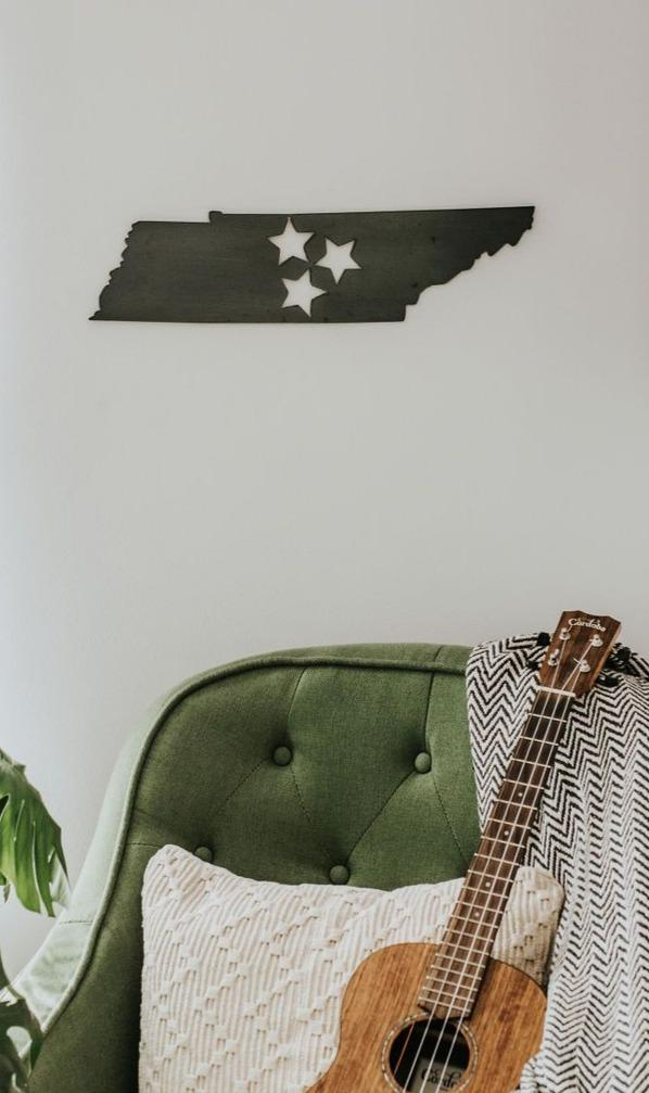 Keystone Steel Co. - Vendita all'ingrosso Decorazione da parete 3D - Tennessee Tri Star - Decorazione da parete1