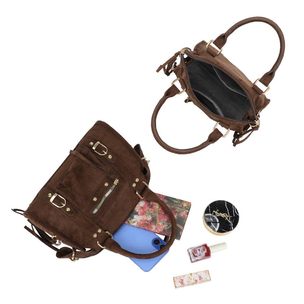 Gallantry – wholesale Shoulder bag – women's – Skyla Small Golden Suede17