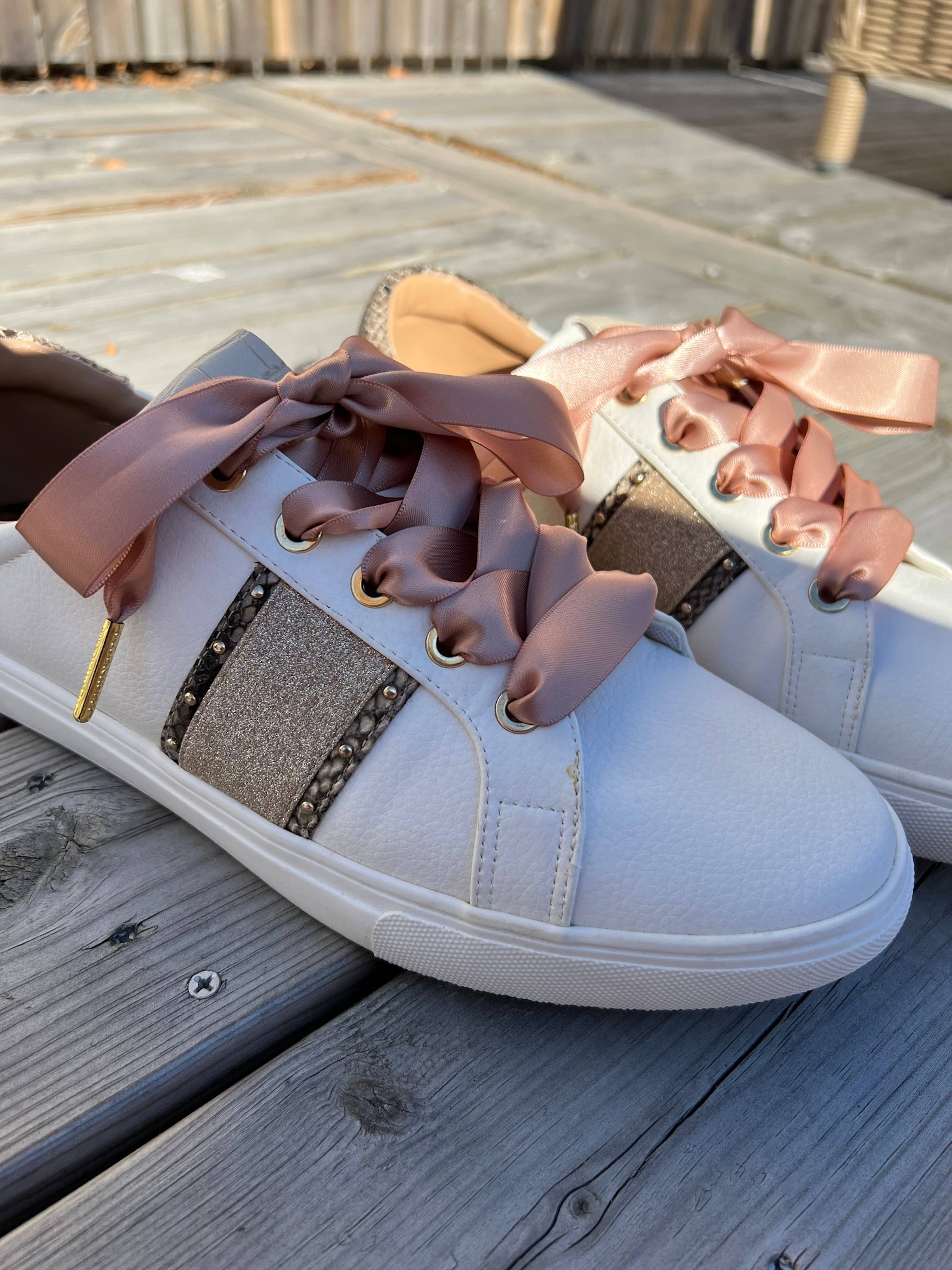 The Shoelace Brand - Vente Lacet – unisexe - Natur Silk – Lacets larges en satin couleur naturelle élégante3