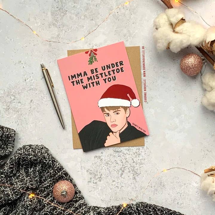 Bonne Nouvelle - Venta al por mayor Tarjetas de Navidad - Tarjeta de Navidad de Justin Bieber2