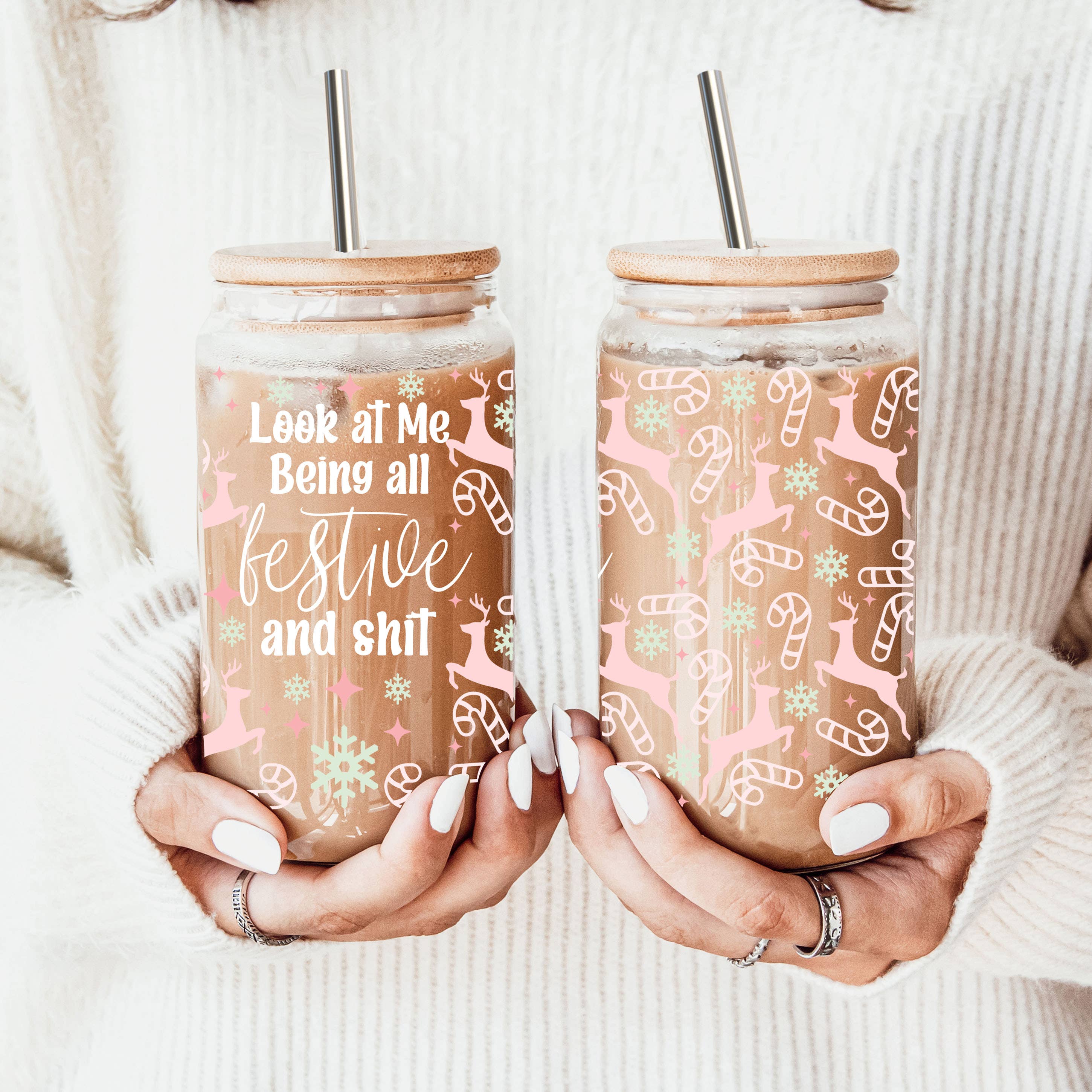 Gia Roma - Vente Tasse à café - Coffee Humor pour les amateurs de café, ensemble de tasses à café amusantes en verre176