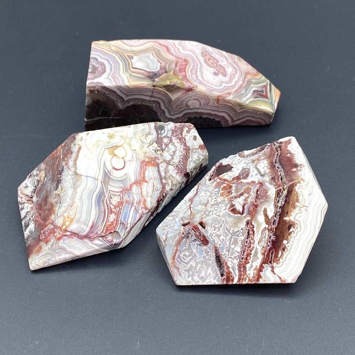 Crazy Lace Mexican Agate Freeform for wholesale by Crystal River Gems LLC