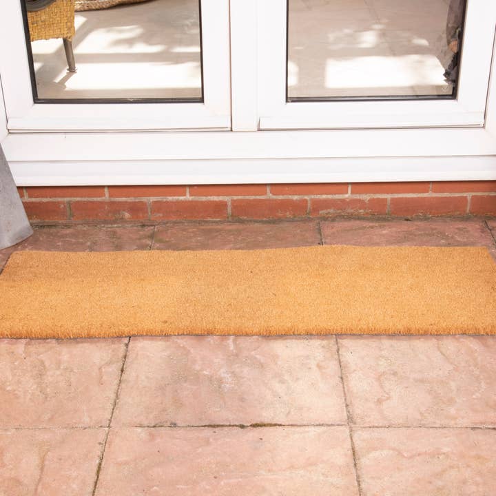 Esselle Limited – Großhandel Fußmatte – Astley einfarbig rechteckig, natürliche, rutschfeste PVC-Rückseite1