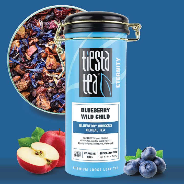 Blueberry Wild Child - Blueberry Hibiscus Herbal Tea for wholesale by Tiesta Tea Company (loose leaf teas & accessories)