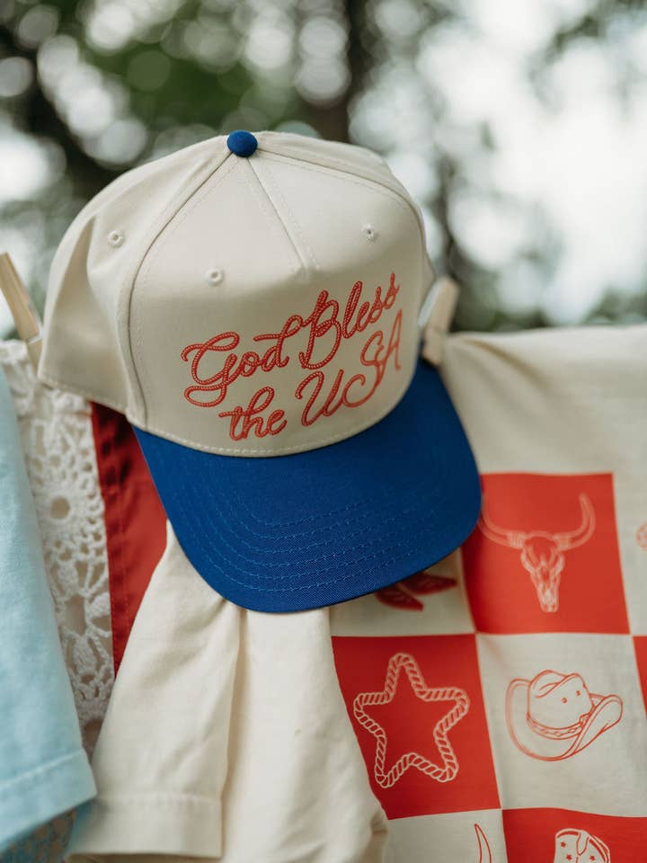 Chapéu Deus Abençoe os EUA por atacado de Jules Co