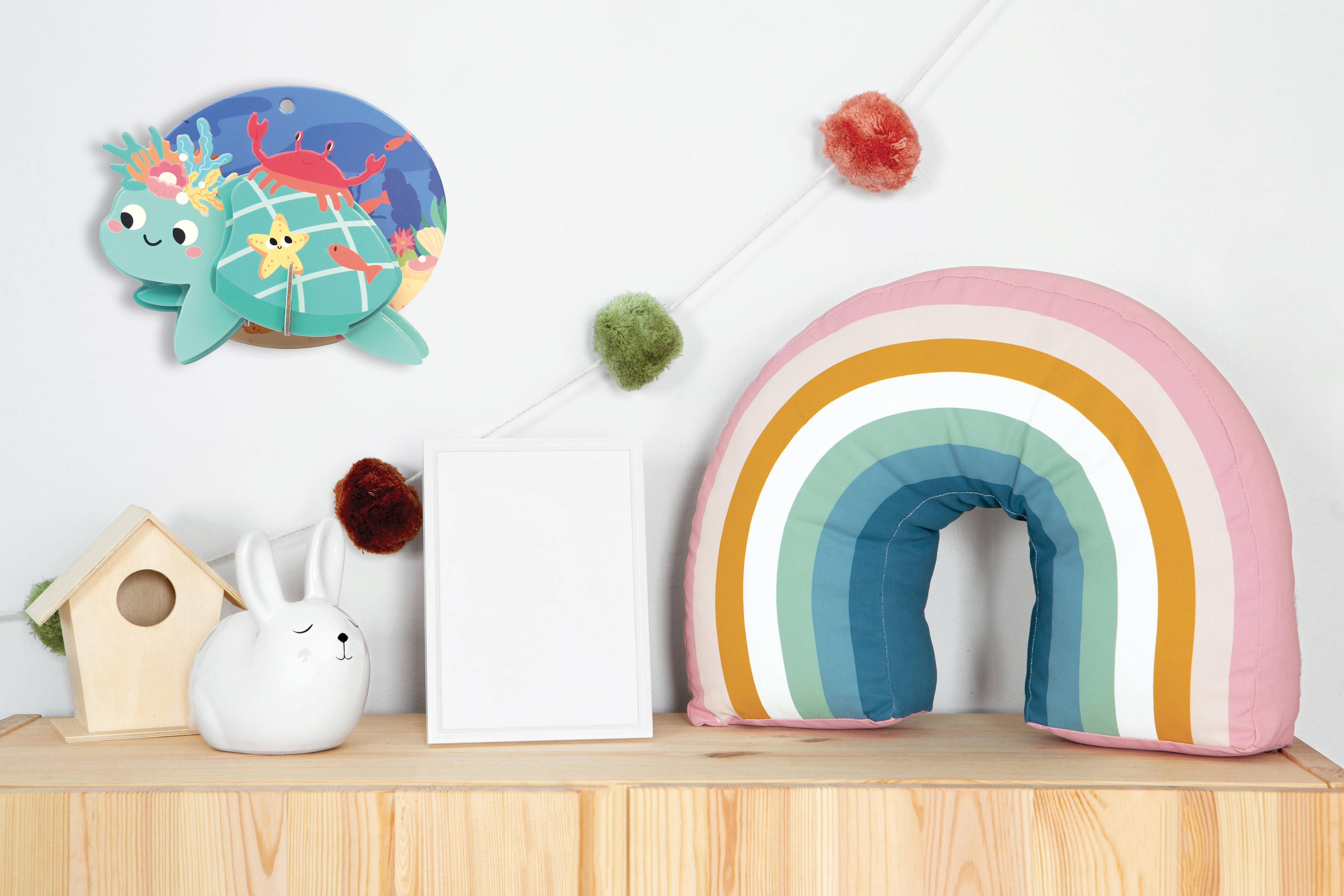 Graine Créative - Wholesale DIY Craft Kit - Kids - 3D CARDBOARD TURTLE HANGING MODEL3