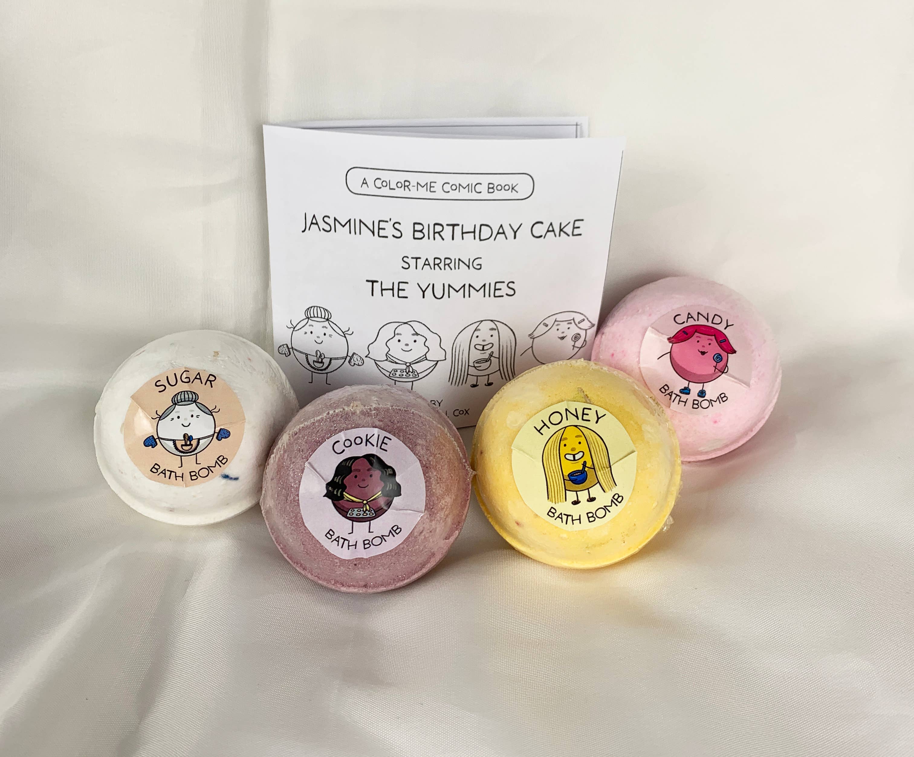 Funky Fresh Kids - Wholesale Bath Bomb/Fizz - Yummies Bath Bombs 4-Pack Gift Set for Kids With Comic Book2