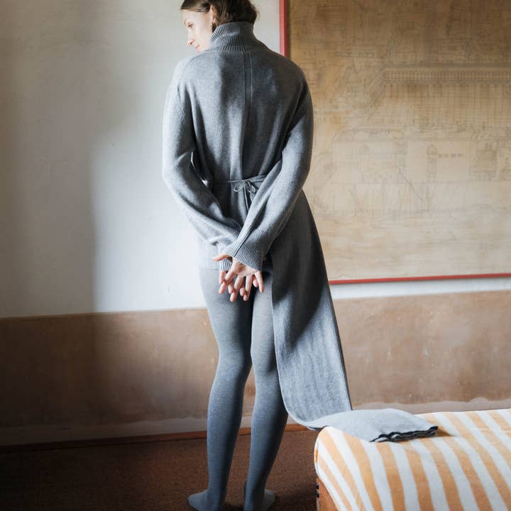 Lèmme - Wholesale Scarf - Women's - Pure Cashmere Maxi Ribbed Scarf11