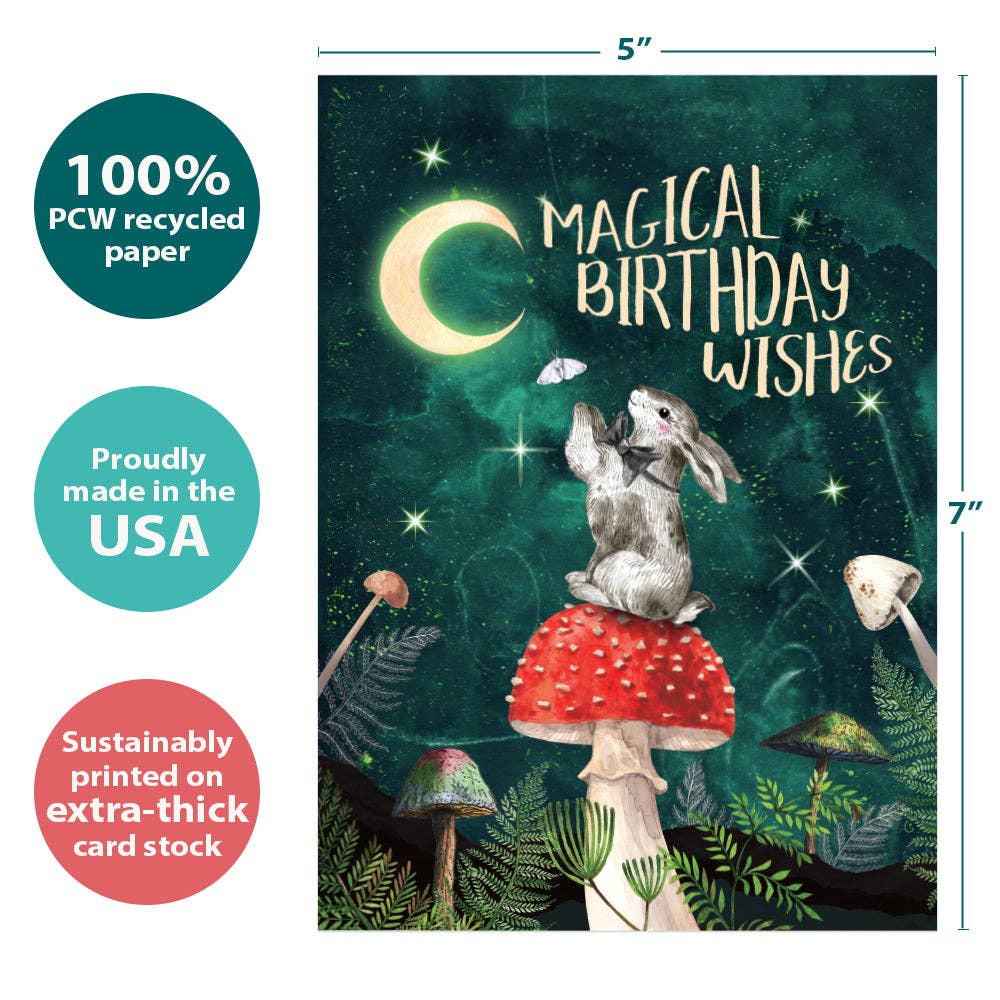 Tree-Free Greetings - Wholesale Birthday Card - Magical Wishes Birthday 6 Pack 220303