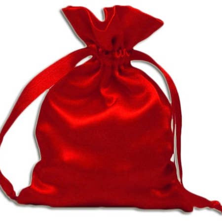 Starlinks Gifts - Wholesale Gift Bag - Red Satin Pouches (12 pcs) PS010