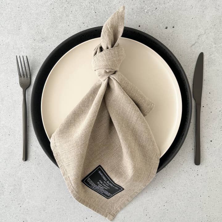 Natural Linen Napkin set of 2 for wholesale by Barossa Supply Co.