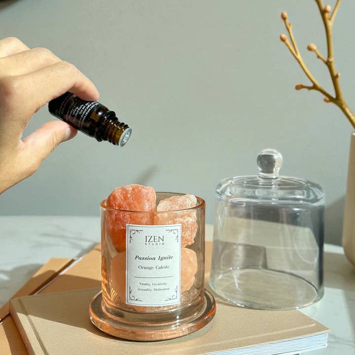 IZEN STUDIO - Wholesale Reed Diffuser - Crystal Essential Oil Diffuser| Aromatherapy Wellness Gift24