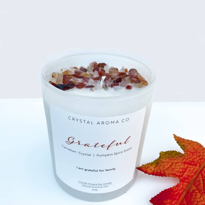 Vela Grateful - perfume de especiarias de abóbora por atacado de Crystal Aroma Co
