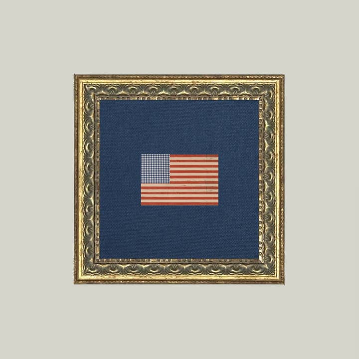 Petal Lane Home - Wholesale Art Print - Gingham Flag