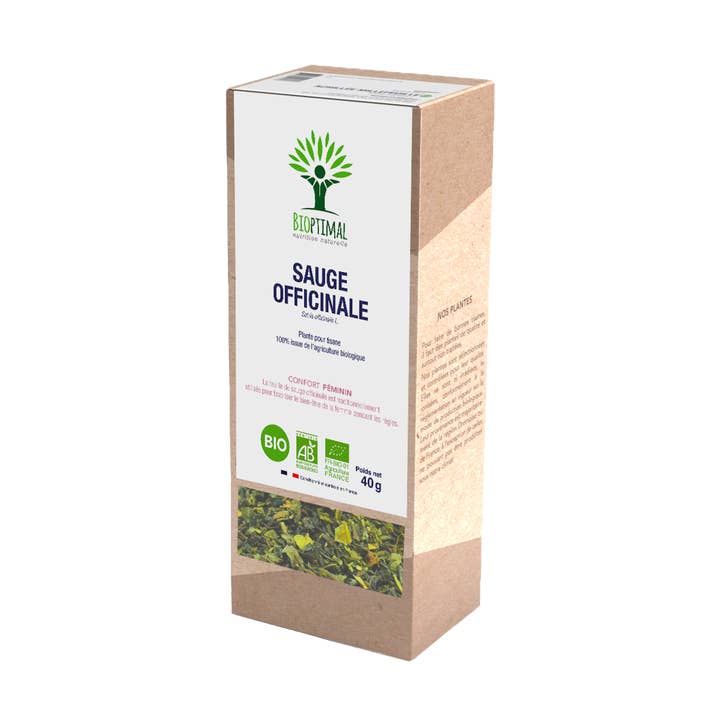 Planta de salvia officinalis para té herbal orgánico 40 g para venta al por mayor de Bioptimal