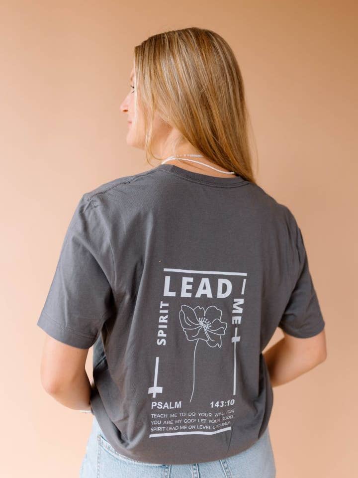 Spirit Lead Me Gray Tee for wholesale by Set Apart Apparel