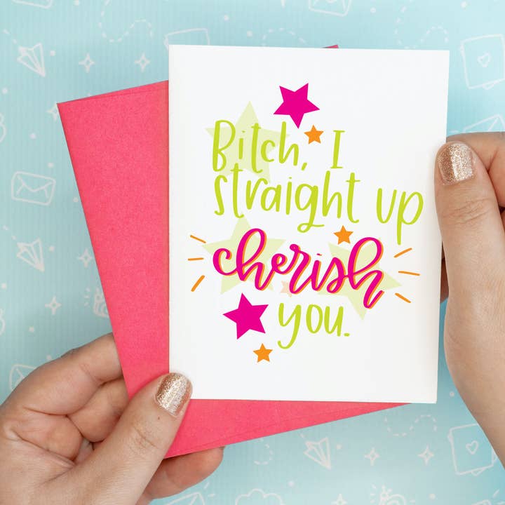 Aprecie você Obrigado Cartão de felicitação reciclado engraçado por atacado de Colette Paperie