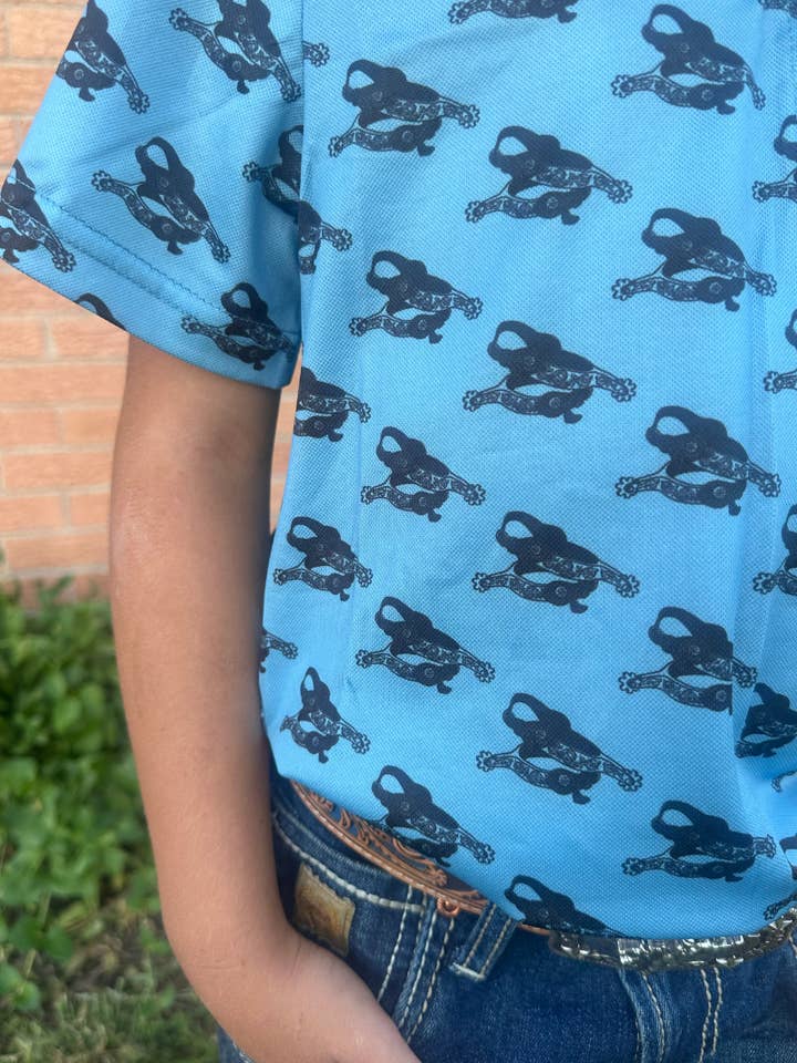 Sterling Kreek - Wholesale T-Shirt - Kids - Spurs On My Boots Kids Polo1