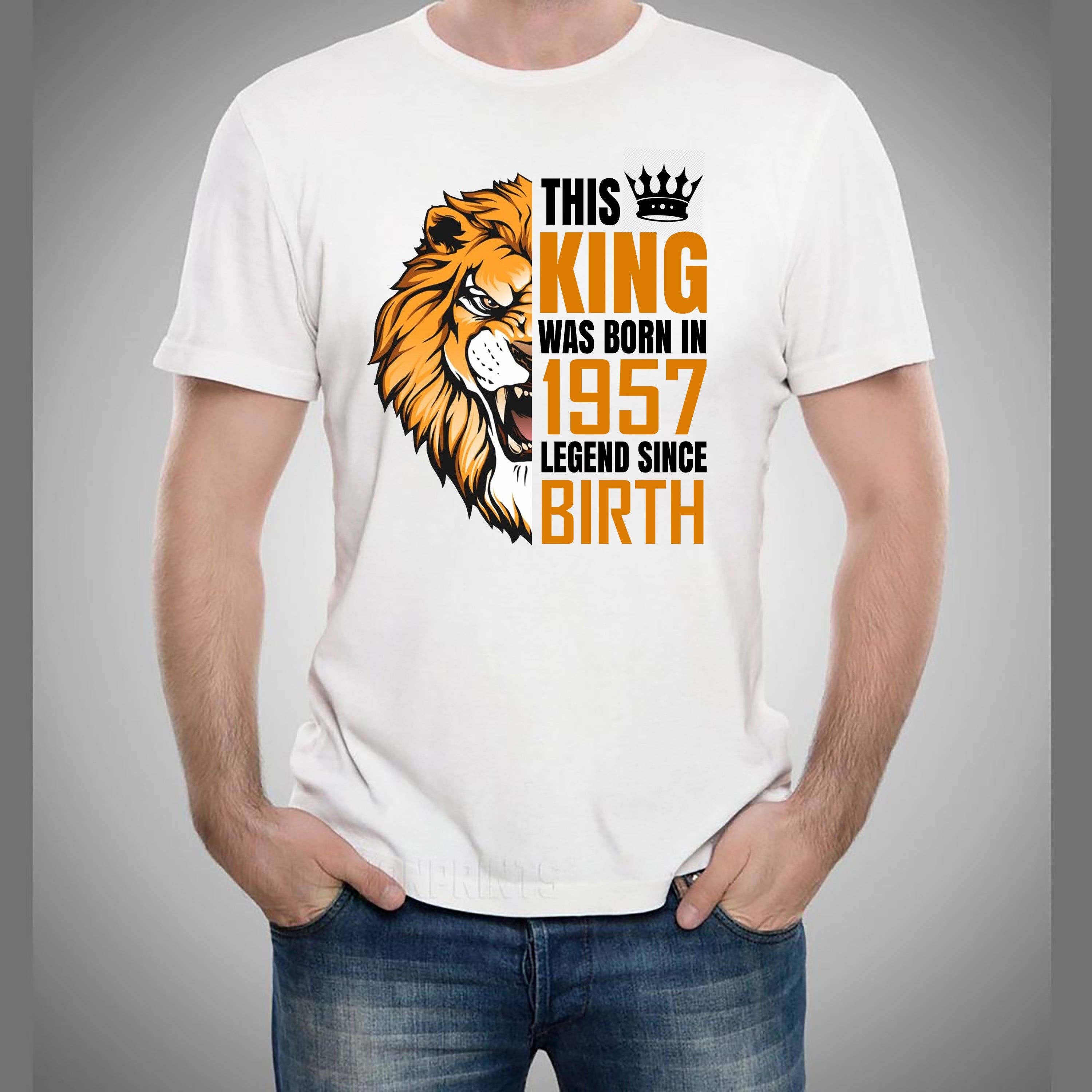 LA Shirt Company - Wholesale T-Shirt (Graphic) - Men's - The King Was Born (Choose your Year 1951 to 1960) Men's Tee6