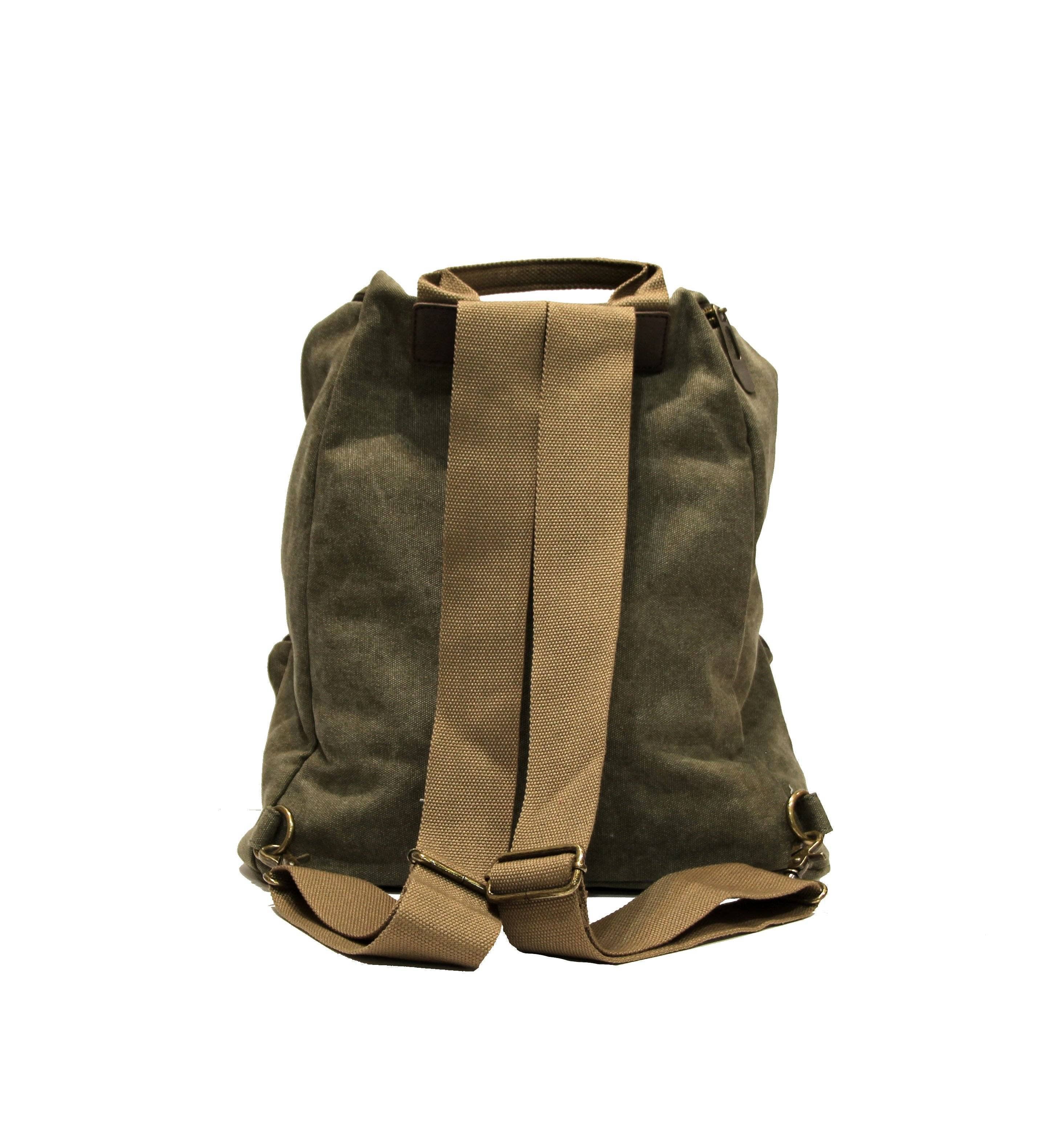 ZEDE PARIS - Wholesale Backpack - Women's - SAINT-PAUL - Canvas and leather backpack50