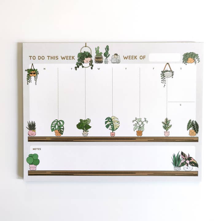 Plant Buddies Weekly Planner Pad for wholesale by Home by Faith