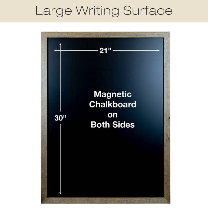 Double Sided Swinging Rustic Chalkboard - 21" x 30" - Magnet for wholesale by Excello Global Products