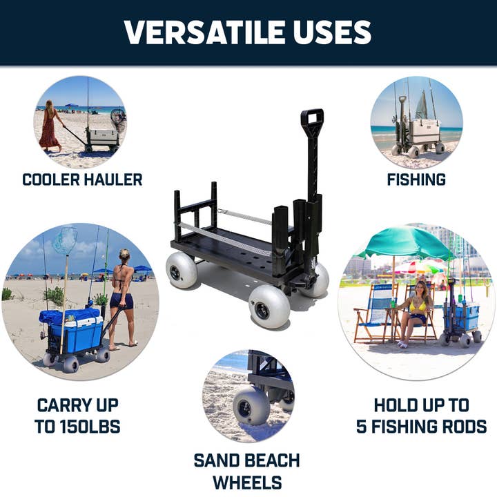 Mighty Max Cart - Wholesale Beach Accessories - Beach Fishing Cart by Mighty Max Cart®4