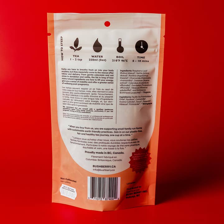 Bush Berry - Wholesale Nursing Tea - Maternity - Organic Mothers Helper Tea for Postpartum Wellbeing3