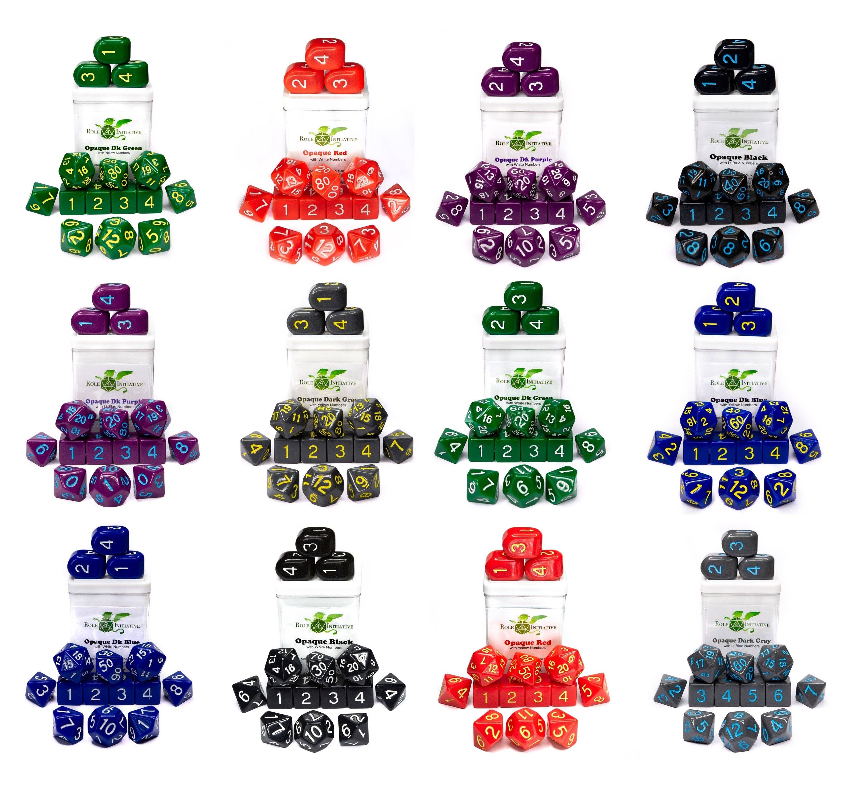 Role 4 Initiative – wholesale Dice – Dice Set Bundles in assorted colors1