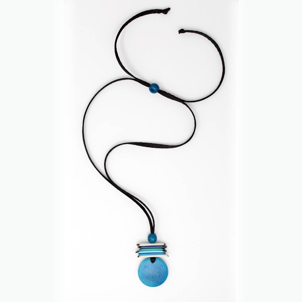 Muichic Natural Jewelry - Wholesale Pendant/Charm Necklace - Coin Tagua Pendant Handmade Fairtrade Lightweight7